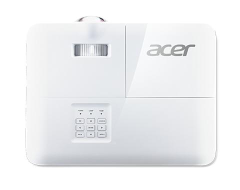 Acer S1386WHN Data Projector 3600 ANSI Lumens DLP WXGA (1280x800) 3D Ceiling-mounted Projector White MR.JQH11.001