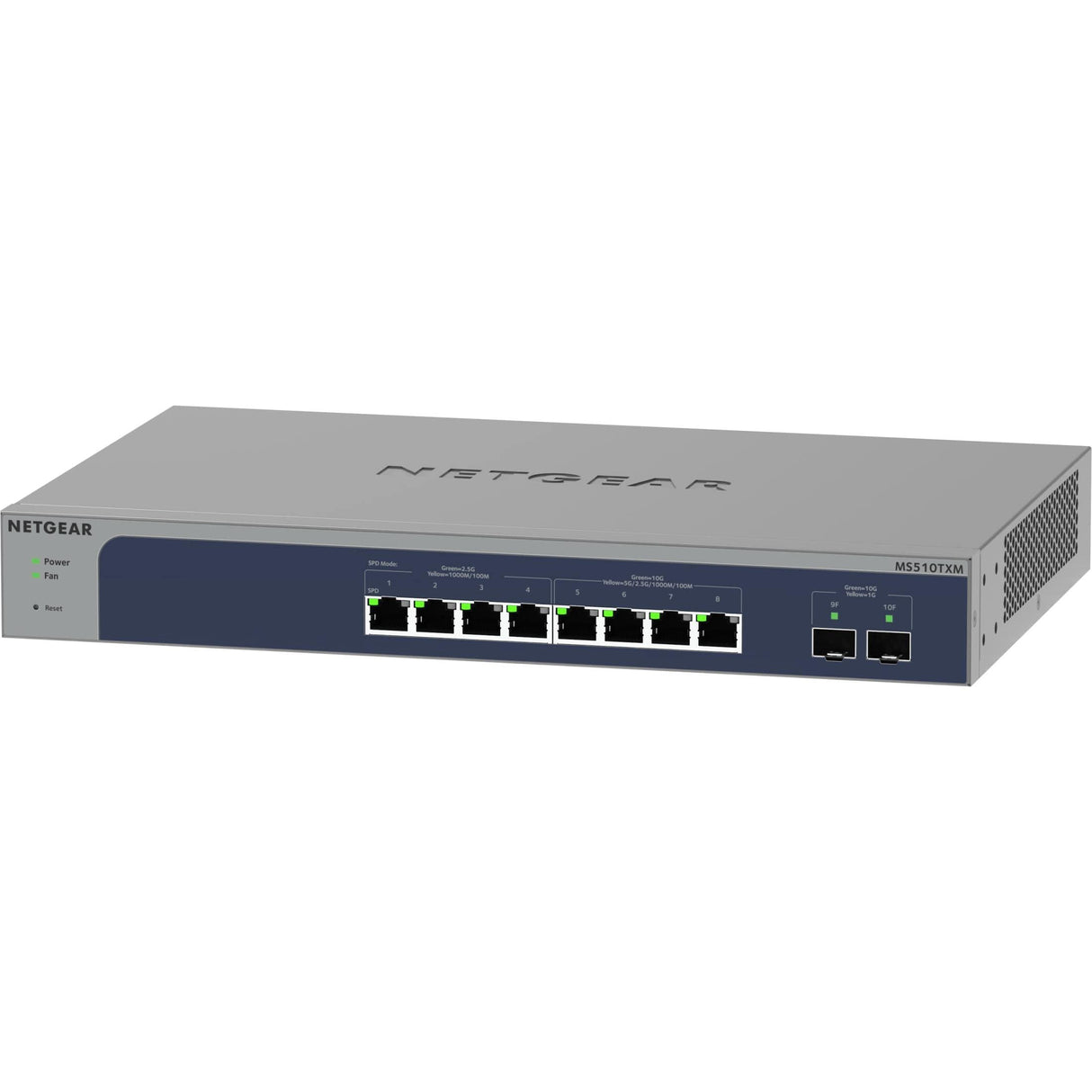 Netgear 8-Port Multi-Gigabit/10g Ethernet Smart Managed Pro Switch with 2 SFP+ Ports (MS510TXM)