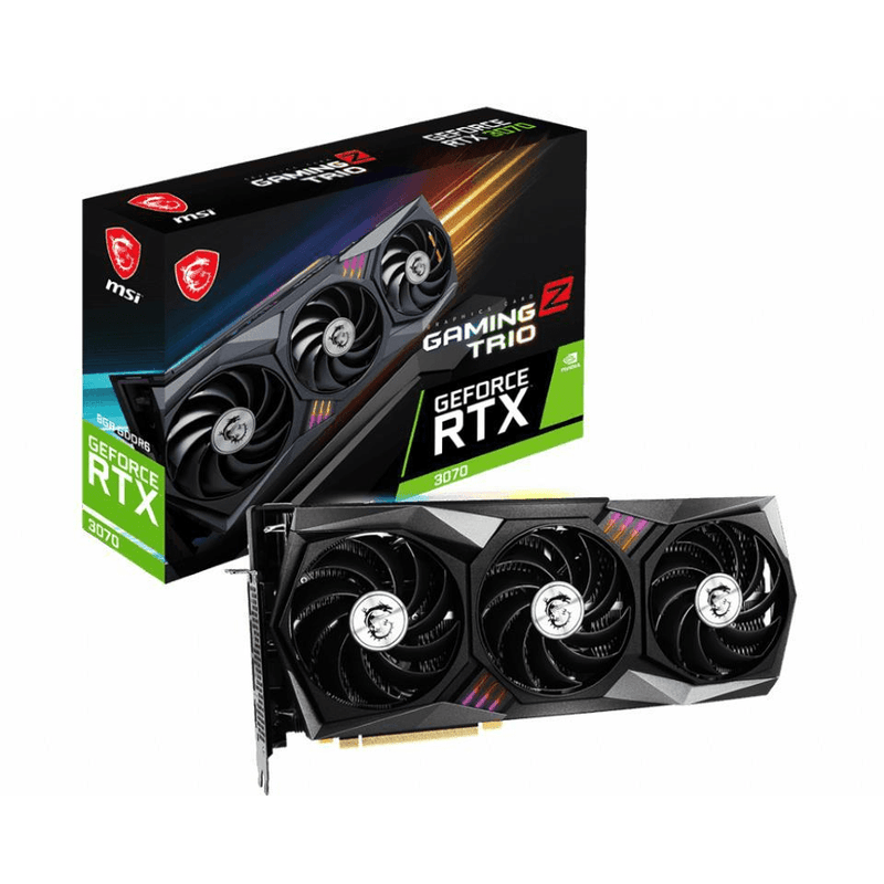 MSI RTX 3070 Gaming Z Trio LHR 8GB GDDR6 Graphic Card MSI RTX 3070 GAMING Z TRI