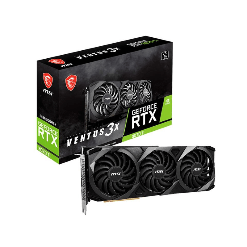 MSI RTX 3070 TI Ventus 3X OC LHR 8GB GDDR6X Graphic Card MSI RTX 3070 TI VENTUS 3X