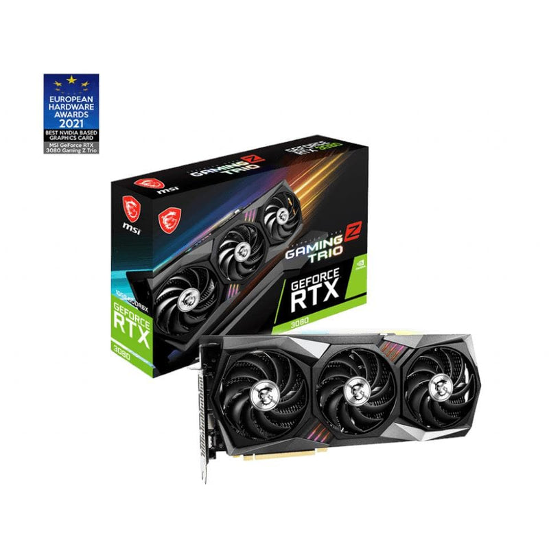 MSI RTX 3080 Gaming Z Trio LHR 10GB GDDR6X Graphic Card MSI RTX 3080 GAMING Z TRI