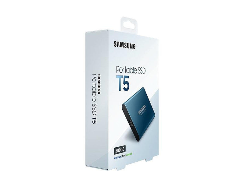Samsung T5 500GB Blue External SSD MU-PA500B/WW