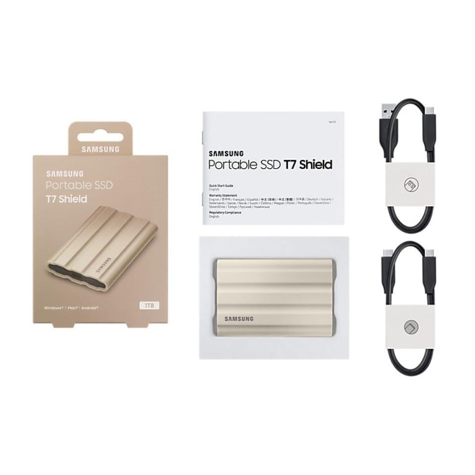 Samsung T7 Shield 3.2-inch 1TB Portable Ruggedised SSD White MU