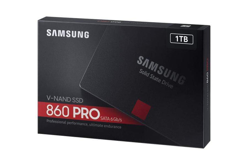 Samsung 860 PRO 2.5-inch 1TB Serial ATA III V-NAND MLC Internal SSD MZ-76P1T0B/EU