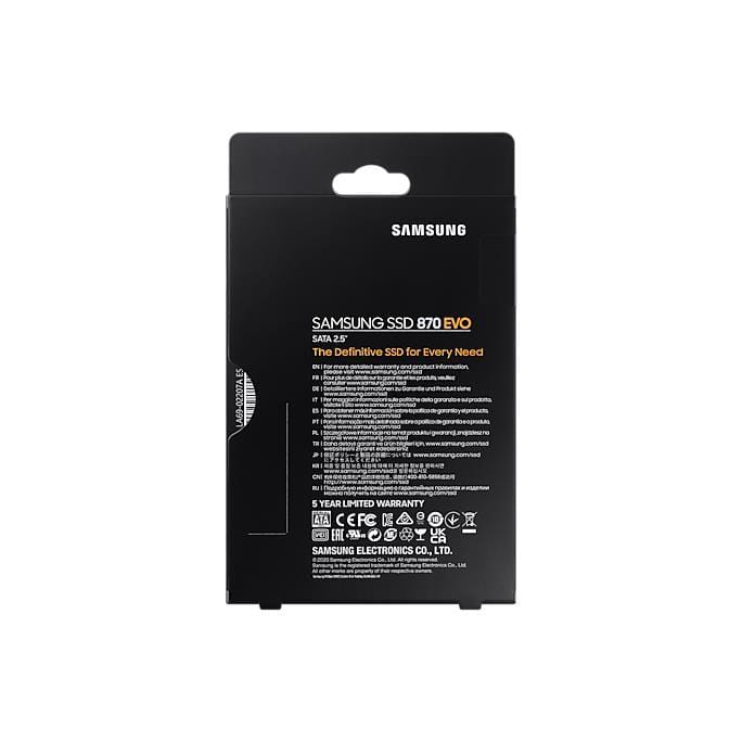 Samsung 870 Evo 2.5-inch 250GB Serial ATA III Internal SSD MZ-77E250BW