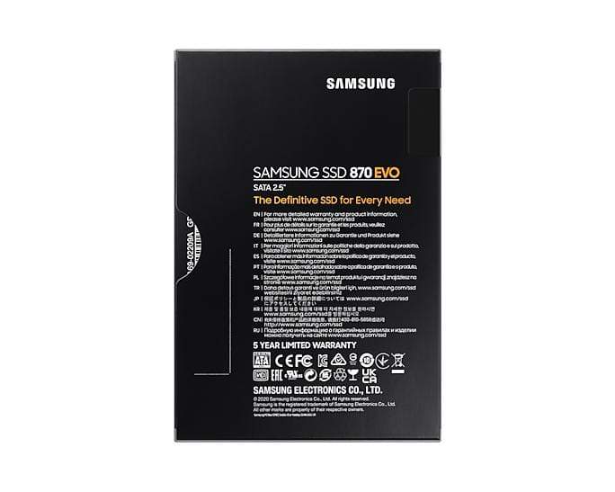 Samsung 870 EVO 2.5 4000 GB Serial ATA III V-NAND MLC – FirstShop
