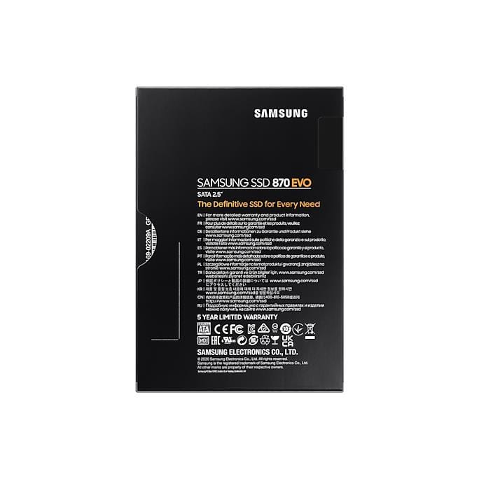 Samsung 870 Evo 2.5-inch 500gb Serial ATA III Internal SSD MZ
