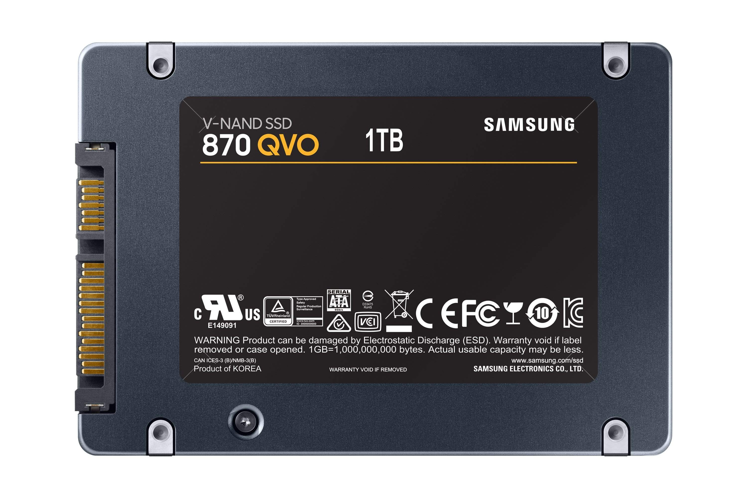 MZ-77Q1T0 2.5インチ 1TB SSD samsung Samsung 870 QVO MZ-77Q1T0 2.5-inch 1TB Serial ATA III QLC Internal