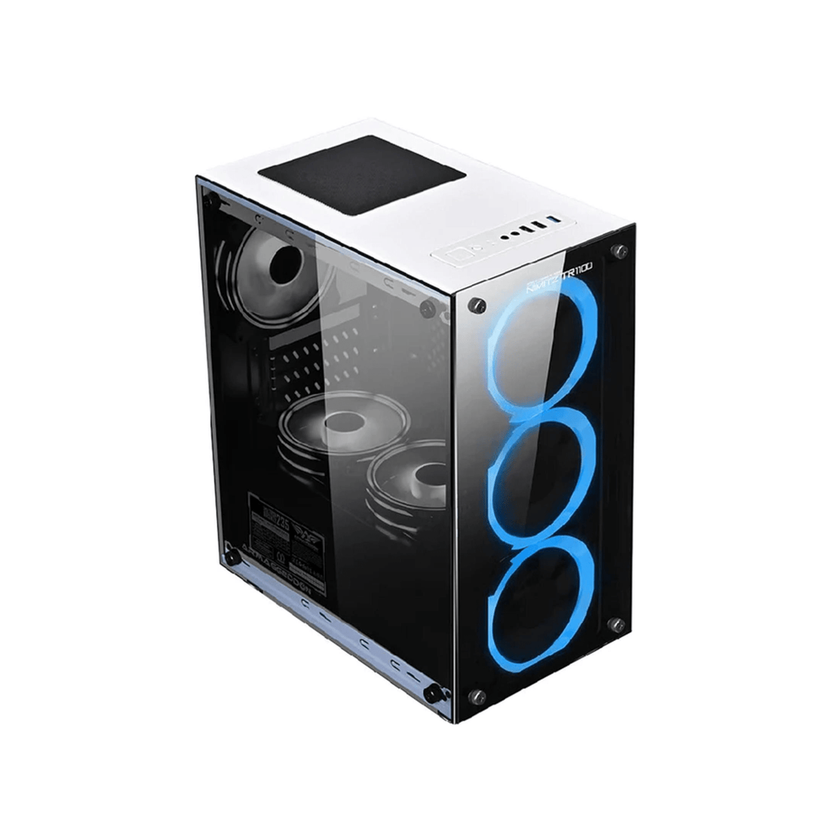 Armaggeddon Nimitz TR1100 MicroATX Case with Voltron Bronze 235FX PSU (Black) NIMTR1100BLK