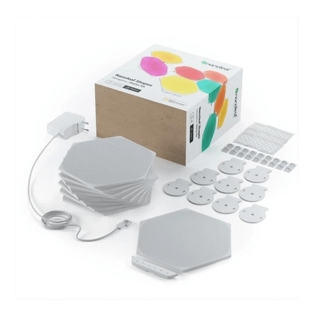 Nanoleaf Shapes Hexagon Light Panels - 9 Panel Starter Kit NL42-0002HX-9PK