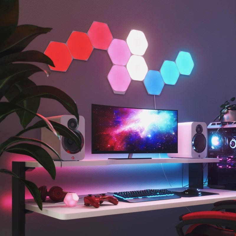 Nanoleaf Shapes Hexagon Light Panels - 9 Panel Starter Kit NL42-0002HX-9PK