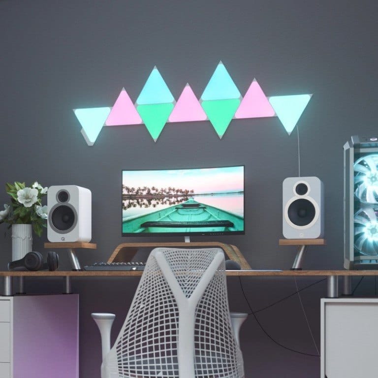 Panel Shaps Nanoleaf Shapes Triangles Light Panels - 9 Panel Starter Kit NL47-0002 ...