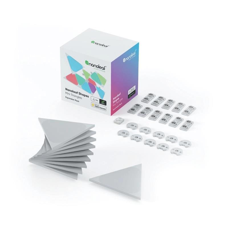 Nanoleaf Shapes Mini Triangles Light Panels - 10 Panel Expansion Pack NL48-1001TW-10PK