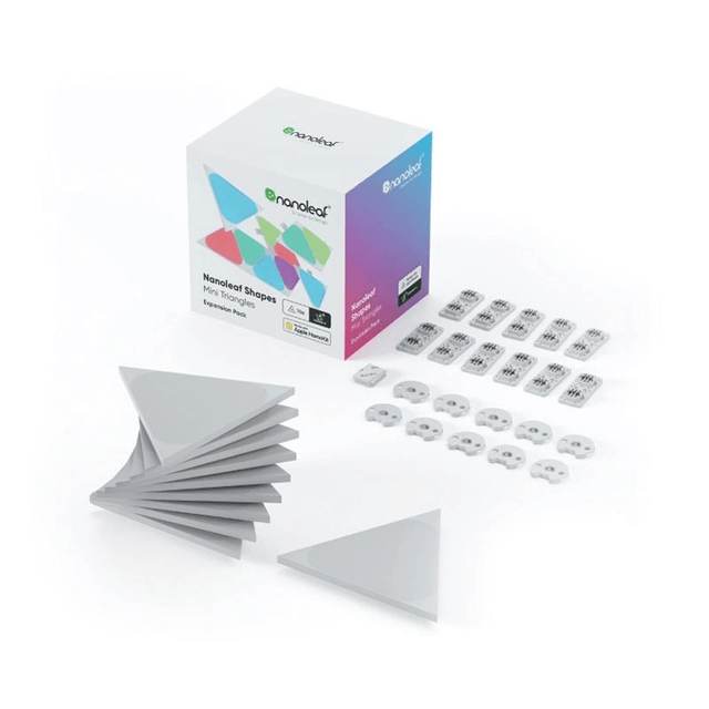Nanoleaf Shapes Mini Triangles Light Panels - 10 Panel Expansion Pack NL48-1001TW-10PK