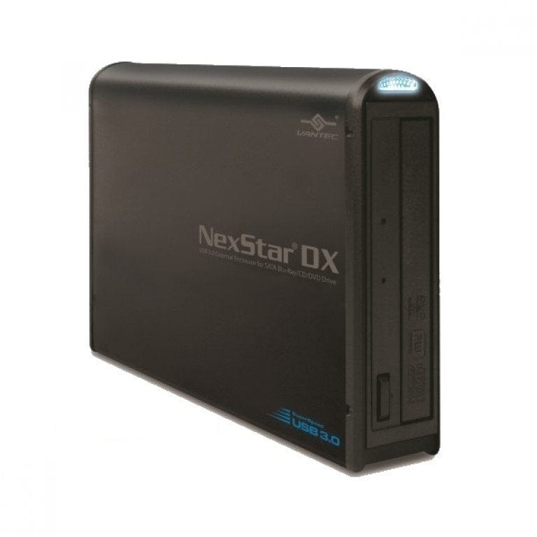 Vantec NexStar DX USB 3.0 5.25-inch External Optical Drive Enclosure Black NST-536S3-BK