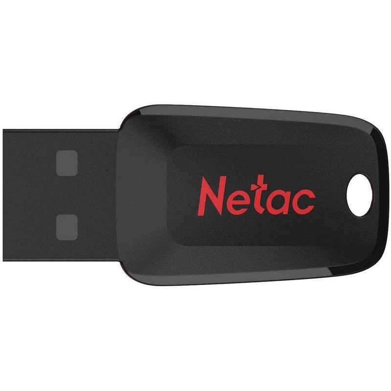 Netac U197 128GB USB 2.0 Black and Red Flash Drive NT03U197N-128G-20BK