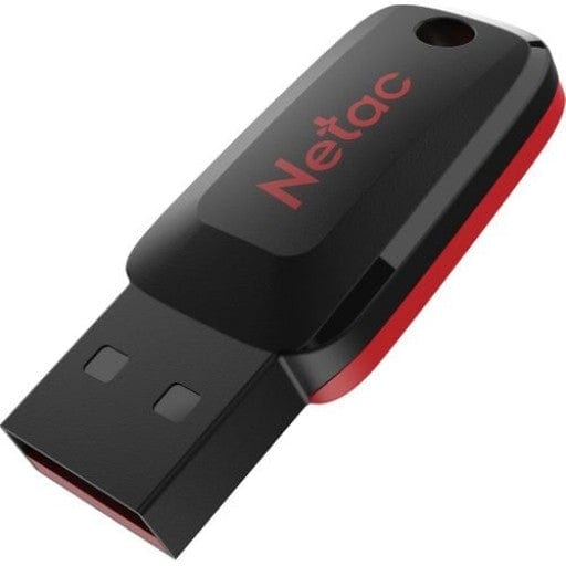 Netac U197 128GB USB 2.0 Black and Red Flash Drive NT03U197N-128G-20BK