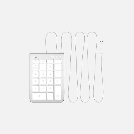 Macally 22 Key USB Numeric Keypad for Mac/PC Silver - NUMKEY22