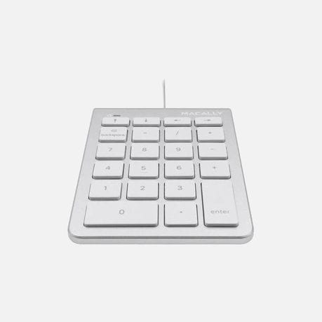 Macally 22 Key USB Numeric Keypad for Mac/PC Silver - NUMKEY22