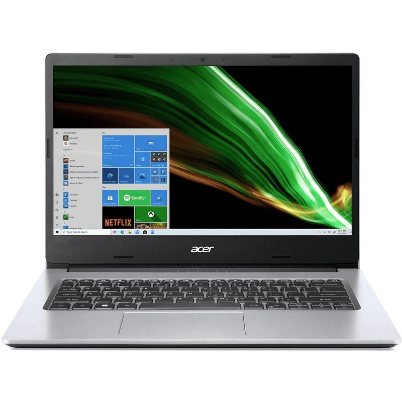 Acer Aspire 1 A114-33C-66K 14-inch HD Laptop - Intel Celeron N4500 128GB eMMC 4GB RAM Win 11 Home Silver NX.A7VEA.009