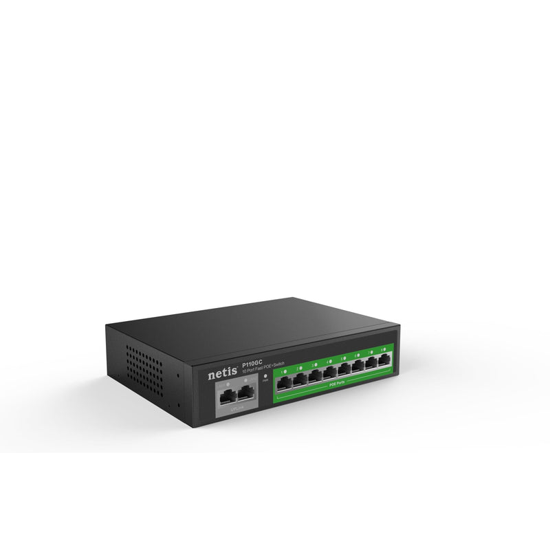 Netis P110GC Network Switch Gigabit Ethernet 10/100/1000 PoE Black System