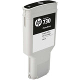 HP 730 300-ml DesignJet Photo Black Printer Ink Cartridge Original P2V73A Single-pack
