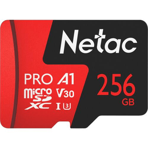 Netac P500 Extreme Pro 256GB MicroSDHC Class 10 V10 U1 Memory Card P500-PRO-256G