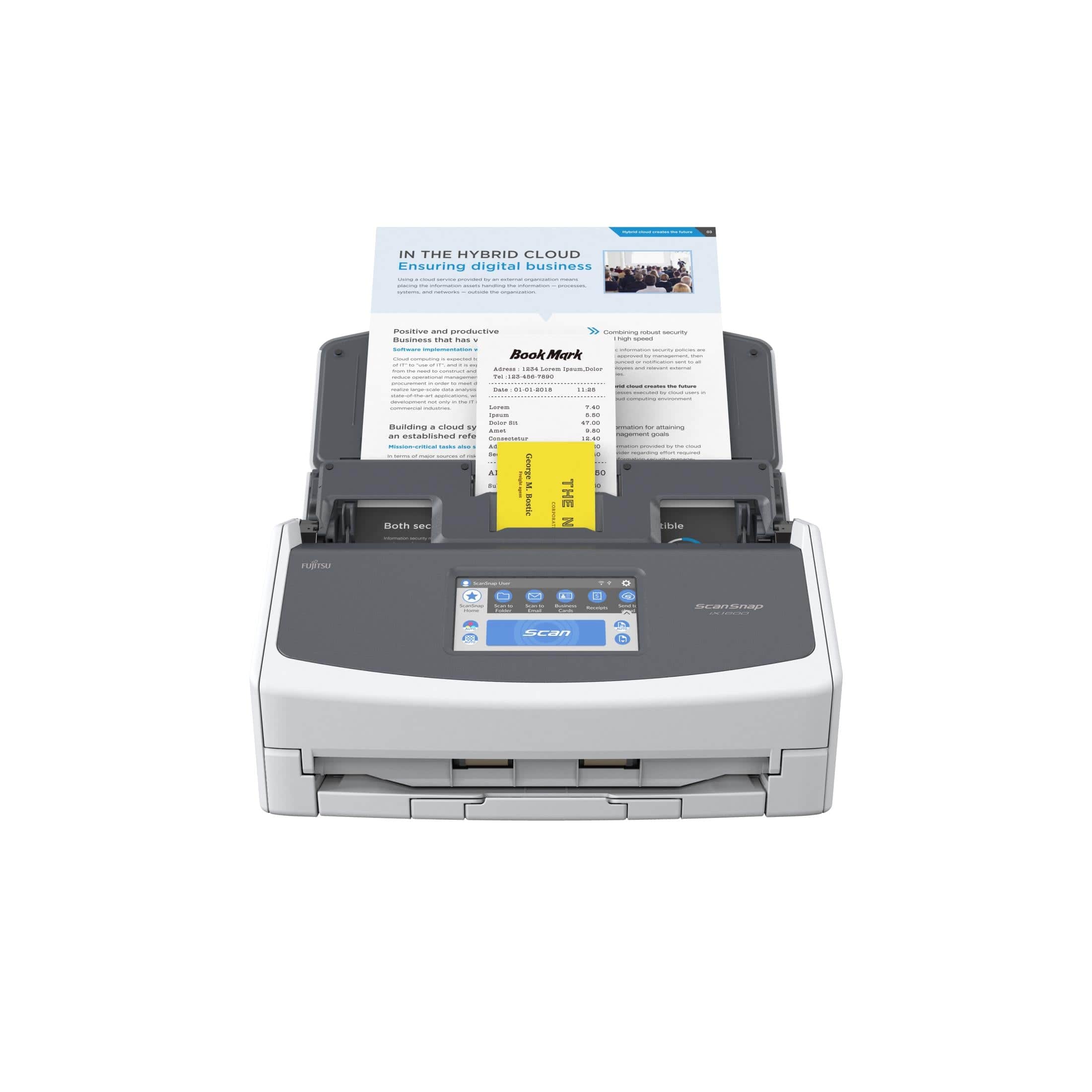 Fujitsu ScanSnap iX1600 ADF + Manual feed scanner 600 x 600 DPI A4 Fujitsu ScanSnap iX1600 ADF + Manual feed scanner 600 x 600 DPI A4