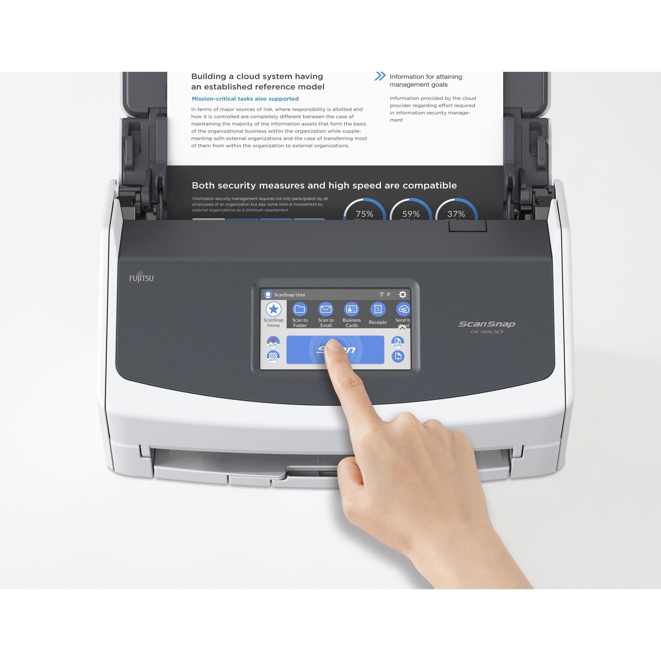 Fujitsu ScanSnap iX1600 ADF + Manual feed scanner 600 x 600 DPI A4
