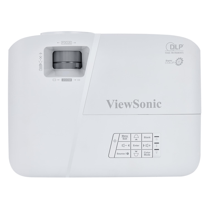ViewSonic PA503S Data Projector 3600 ANSI Lumens DLP SVGA (800x600) Desktop Projector Grey, White