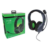 PDP LVL50 Headset Head-band Black, Green 3.5 mm connector