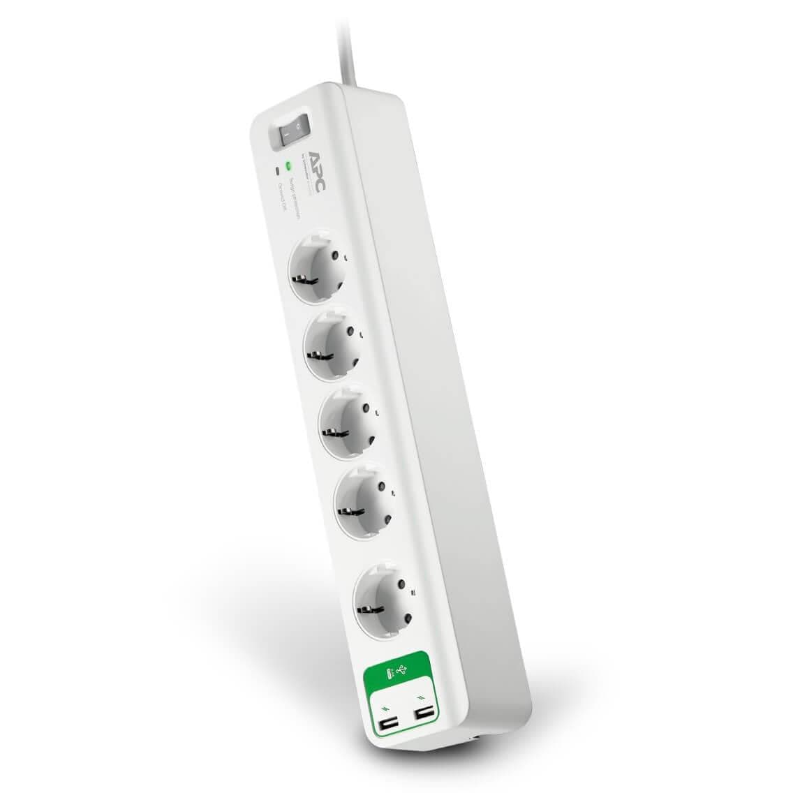 APC Surge Protector 6 AC outlets White PM5U-GR