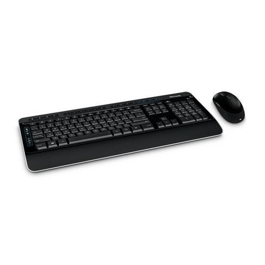 Microsoft Wireless Desktop 3050 Keyboard and Mouse Combo RF Wireless QWERTY US English Black PP3-00001