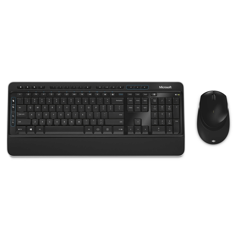 Microsoft Wireless Desktop 3050 with AES USB Keyboard and Mouse Combo RF Wireless + USB QWERTY US International PP3-00023