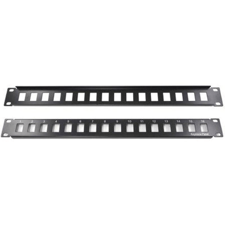 Netix 16-port Blank Patch Panel CAT5E PPANEL16BL