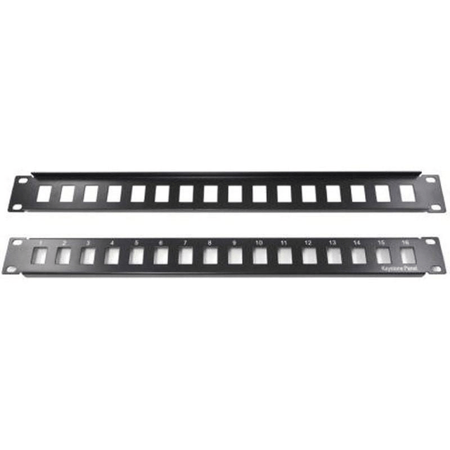 Netix 16-port Blank Patch Panel CAT5E PPANEL16BL