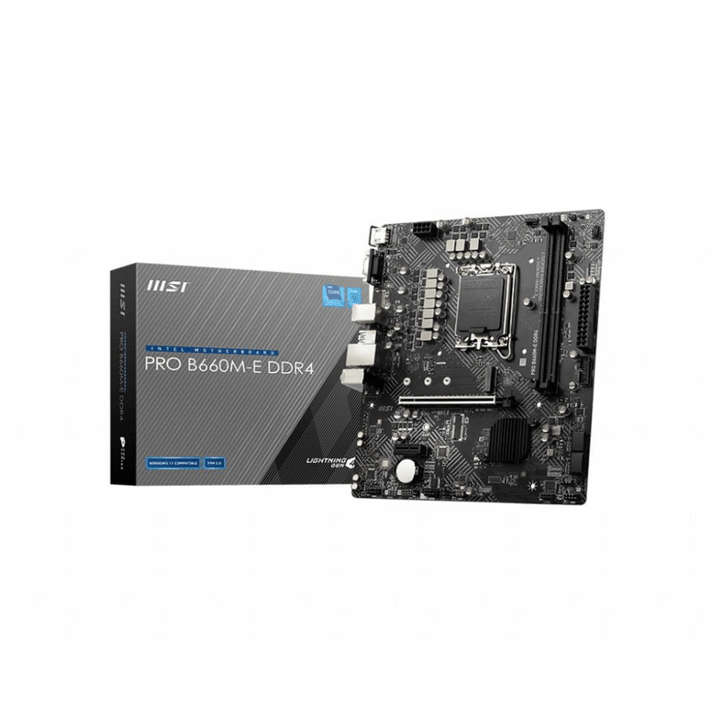 MSI MB Pro B660M-E DDR4 Intel LGA 1700 Micro-ATX Motherboard PRO B660M-E DDR4