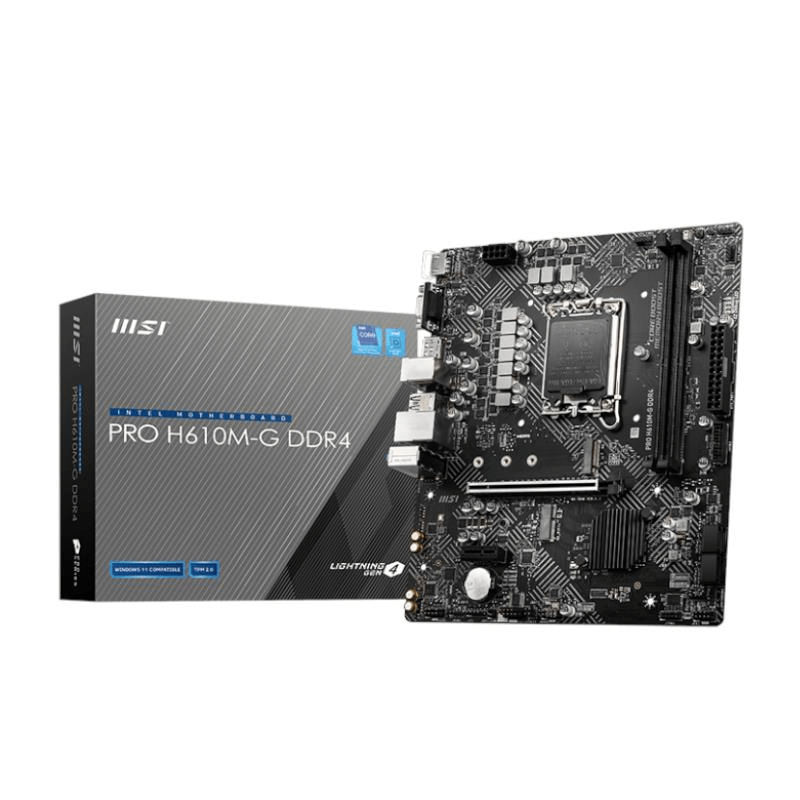 MSI H610M-G Pro Intel LGA1700 M-ATX Motherboard PROH610M-GDDR4