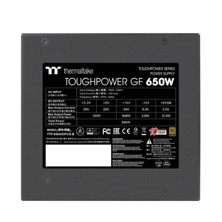 Thermaltake Toughpower GF 650W 80 PLUS Gold Power Supply PS-TPD-0650FNFAGE-2