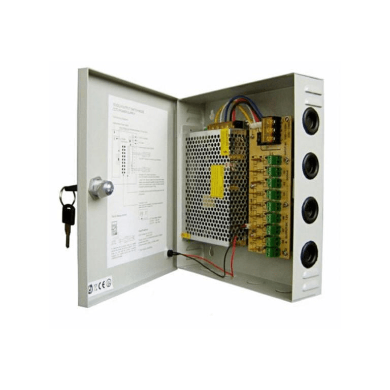 Pinnsec PS13 10-12VDC 25A 18-way Switch Mode Power Supply POW-123/18
