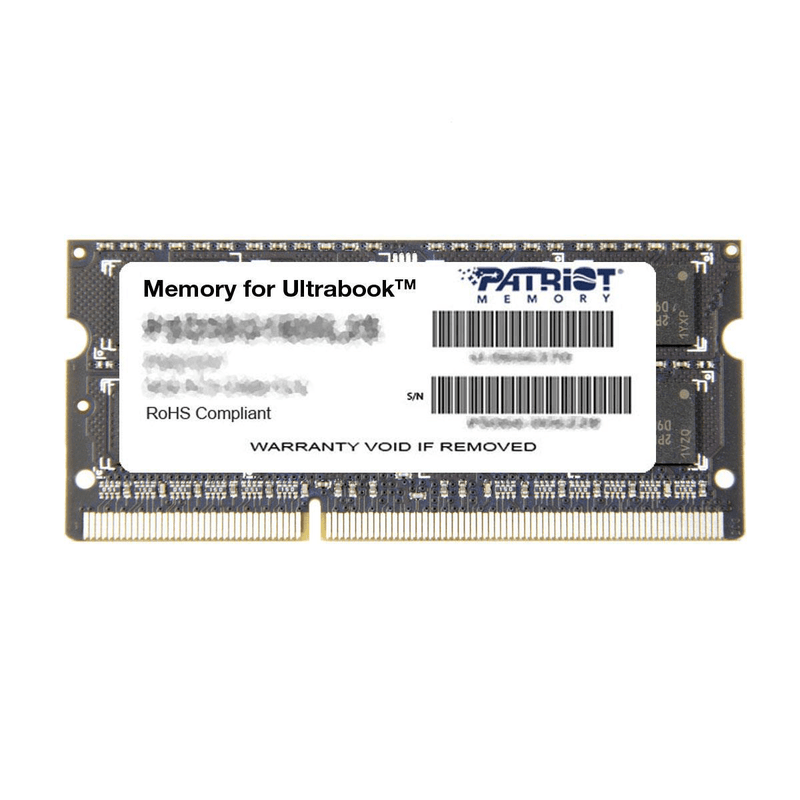 Patriot Memory 8GB DDR3 PC3-12800 (1600MHz) SODIMM Memory Module PSD38G1600L2S