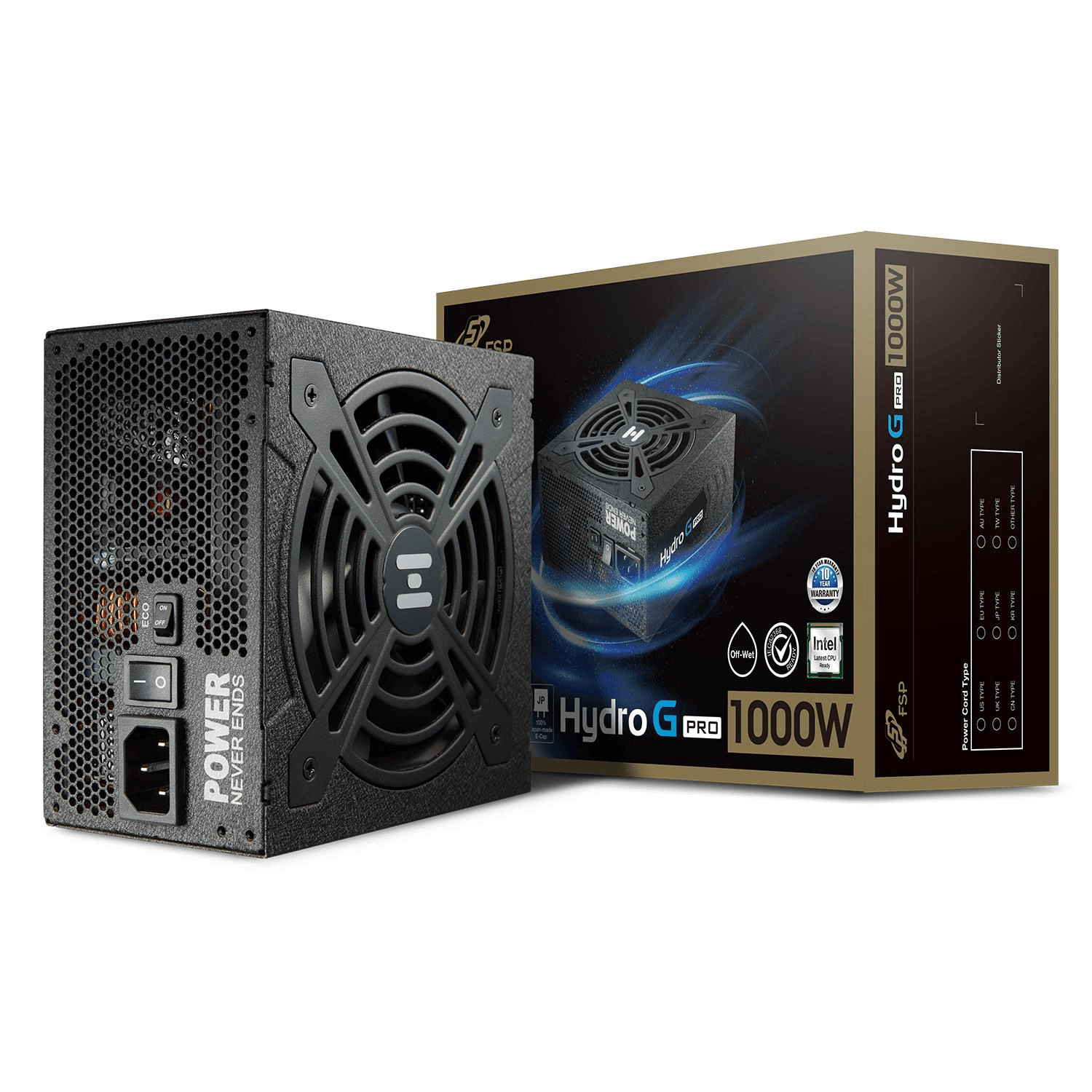 FSP Hydro G Pro 1000W 80 Plus Gold Modular Power Supply PSUFSPHG2