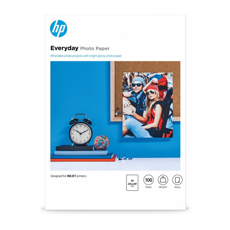 HP Everyday Glossy Photo Paper - 100 Sheets A4 200gsm Q2510A