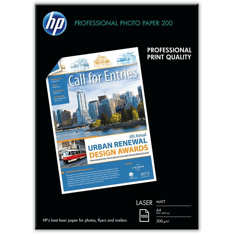 HP Professional Matte Laser Photo Paper - 200gsm 100 Sheets A4 Q6550A