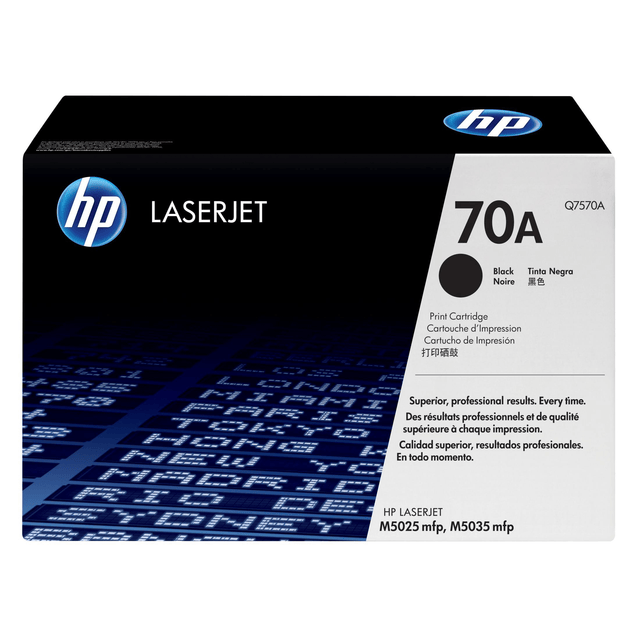 HP 70A Black Toner Cartridge 15,000 Pages Original Q7570A Single-pack