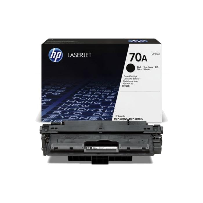 HP 70A Black Toner Cartridge 15,000 Pages Original Q7570A Single-pack