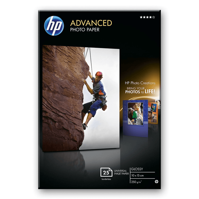 HP Advanced Photo Paper 10X15 Glossy 25Sheets Q8691A