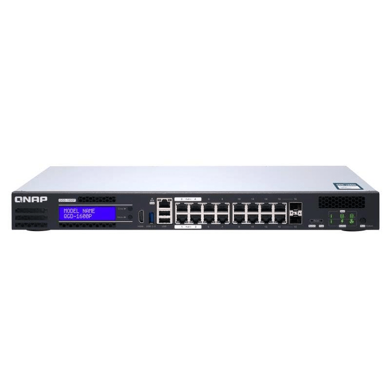 QNAP QGD-1600P Managed Gigabit Ethernet PoE 1U Switch