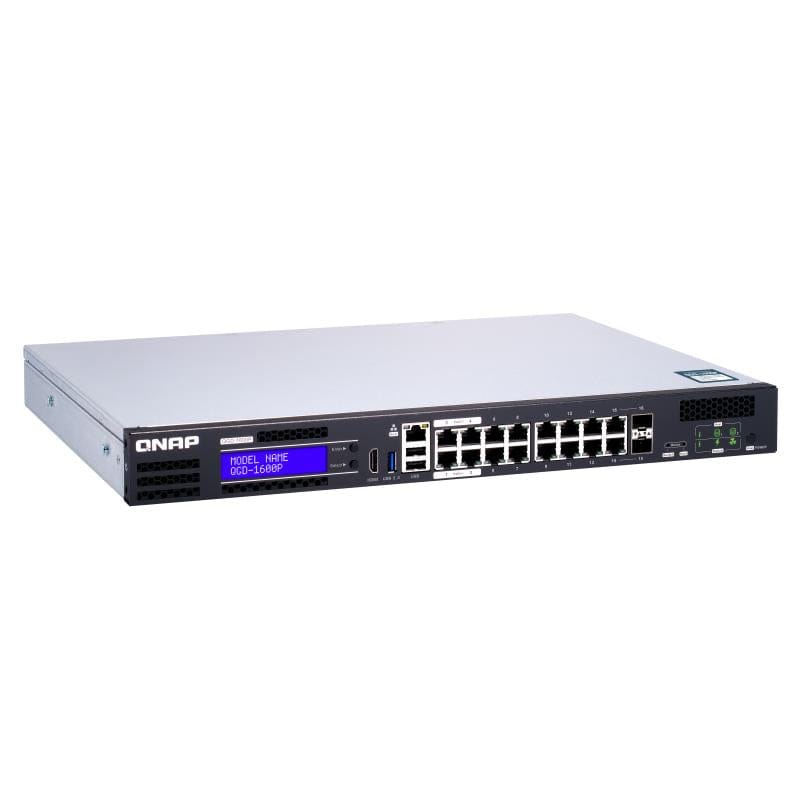 QNAP QGD-1600P Managed Gigabit Ethernet PoE 1U Switch