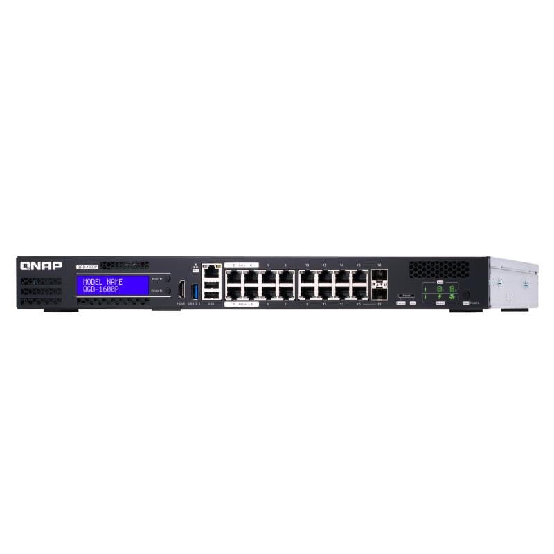QNAP QGD-1600P Managed Gigabit Ethernet PoE 1U Switch